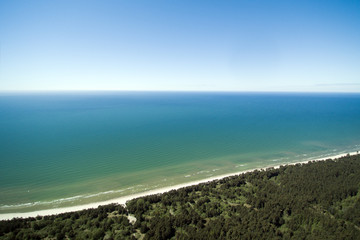 Baltic sea east coast near Liepaja, Latvia.