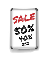 Outdoor advertising stand banner with sale discount
