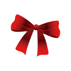 bow and ribbons. decoration element for design vector illustration.