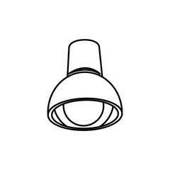 ceiling lamp bulb with electricity light vector illustration