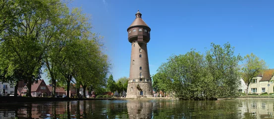 Foto op Canvas Wasserturm Wahrzeichen der Stadt Heide in Holstein © embeki