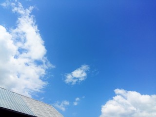 Fototapeta na wymiar beautiful blue sky and clouds