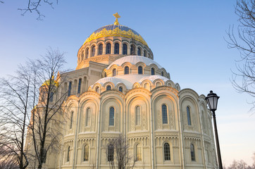 Naval cathedral in Kronshtadt