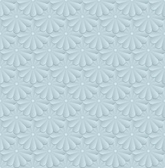 seamless pattern with floral shapes