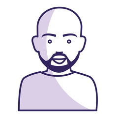 young man avatar character vector illustration design