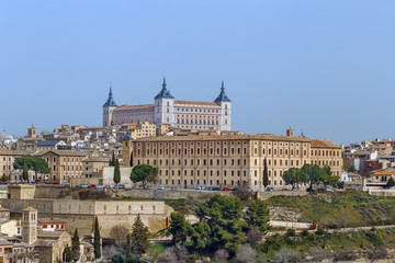 Fototapeta na wymiar Alcazar of Toledo, Spain