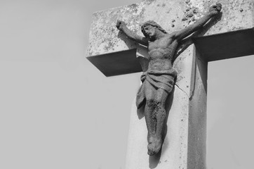 crucifixion of Jesus Christ as a symbol of resurrection and immortality of the human soul (ancient...