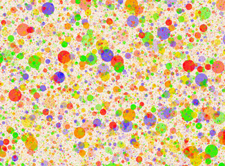Multicolored circles backgrounds in Chaotic Arrangement