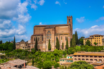 Fototapeta premium Church of San Domenico Siena, Italy 