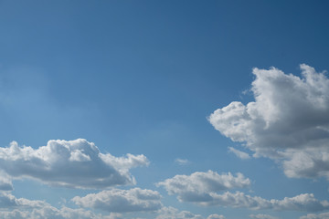 Fototapeta na wymiar blue sky with clouds - summer sky