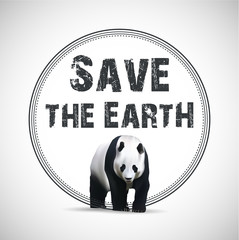 Save the Earth. Vector illustration