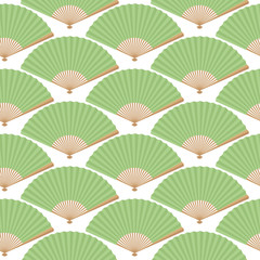 Seamless background from the Japanese fans. Pattern