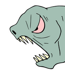 rebel mosnter face draw