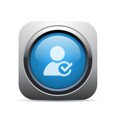 Square Push-Button - Vector