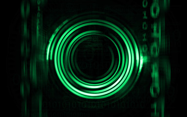 Abstract technology green background