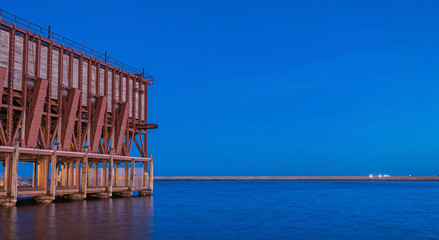 Loading platform of mineral placed in Almeria (Spain), Eclectic style, it was built by Gustave...