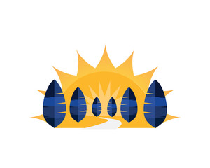 Modern Sunshine Road Trip Logo