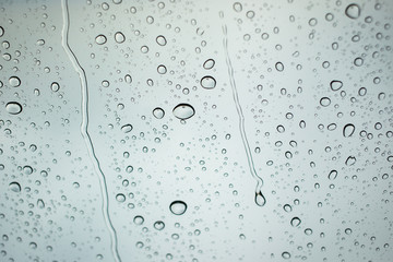 Glass wat from the rain drop after the big storm gone for background.