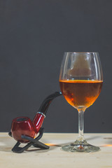 smoking pipe and  Wild Red