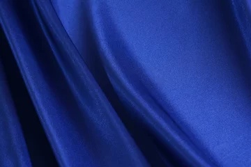 Crédence de cuisine en verre imprimé Poussière Matériel de fond en tissu bleu