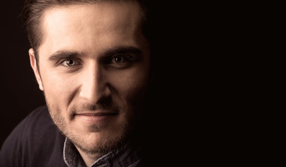 Fototapeta premium young man close up portrait