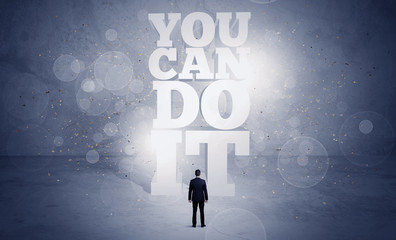 Salesman you can do it motivation - obrazy, fototapety, plakaty