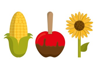 festa junina related icons over white background. colorful design. vector illustration