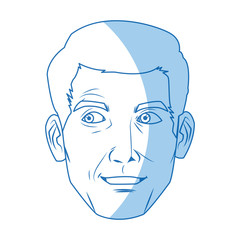 character man face comic pop art vector illustration