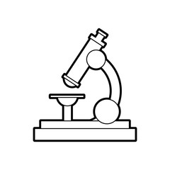 school microscope science biology icon vector illustration
