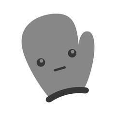 kawaii kitchen glove cartoon vector illustration graphic design