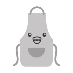 kawaii apron cartoon vector illustration graphic design