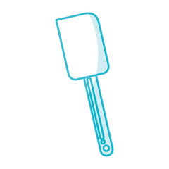 shadow silicone spatula vector illustration graphic design
