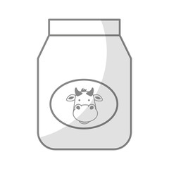 shadow Jar of milk vector illustration graphic design