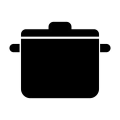 black Cooking pot vector illustration graphic design