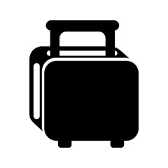 black bread toaster vector illustration graphic design