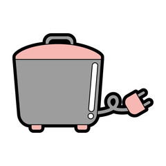 cute rice cooker vector illustration graphic design