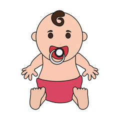 baby boy illustration icon vector design graphic