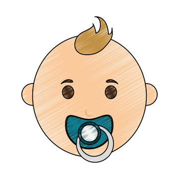 baby boy illustration icon vector design graphic sketch