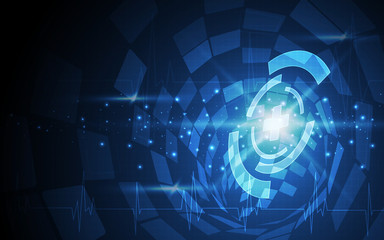 Ultra HD Abstract Sci Fi Technology Wallpaper Suitable for Application, Desktop, Banner Background, Print Backdrop and Other Print and Digital Work Related 