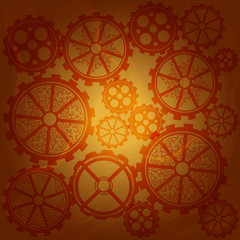 Abstract background with gears
