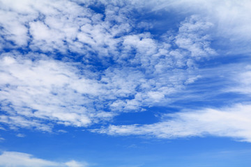 blue sky vivid with cloud in summer art of nature beautiful and copy space for add text