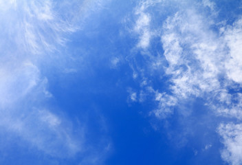 Obraz premium blue sky vivid with cloud in summer art of nature beautiful and copy space for add text