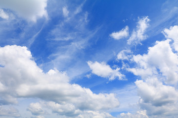 blue sky with rain cloud art of nature beautiful and copy space for add text