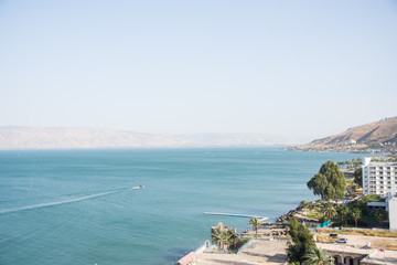 amazing view of Sea of Galilee
