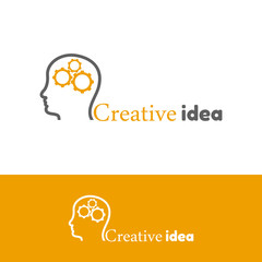 Creative idea logo template