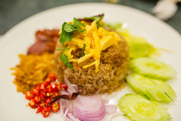 Khao Kluk Kapi thai style