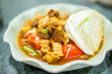 Papaya salad or Thai call somtum