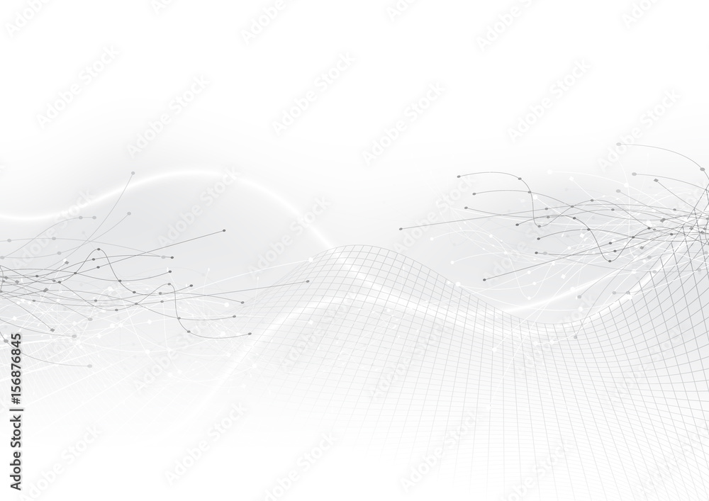 Poster vector background abstract technology communication data science