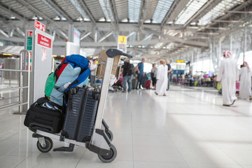 Trovell airport waiting for check i