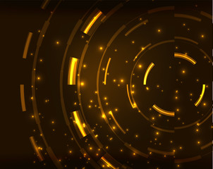 Neon circles abstract background